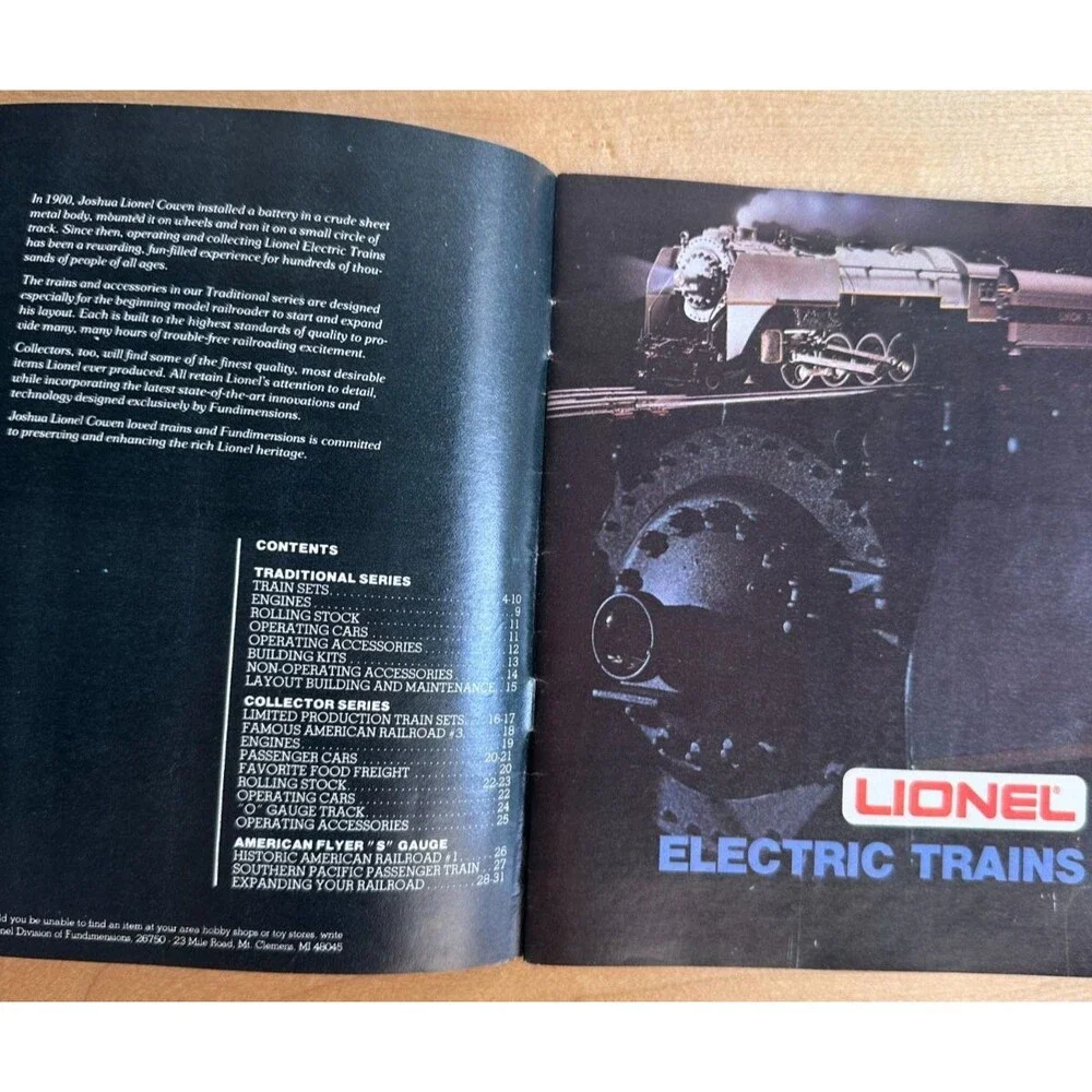 Vintage 1981 Lionel Electric Trains Catalog O Gauge American Flyer Fundimensions